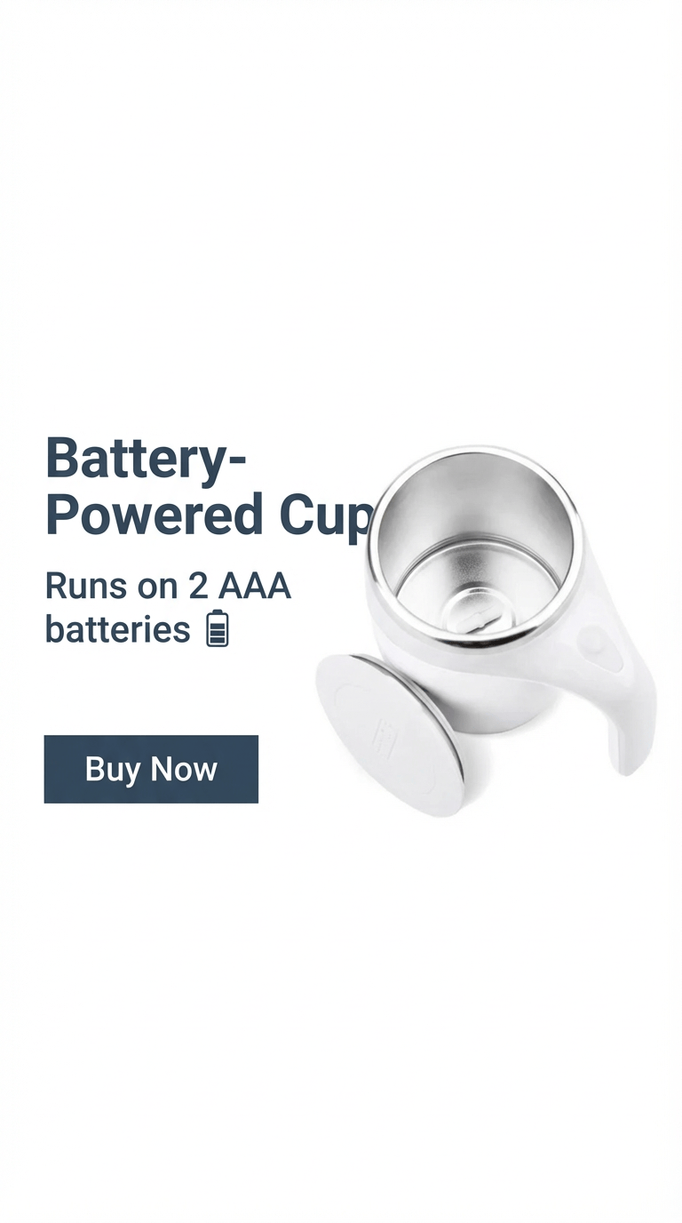 MotoMug - Automatic Magnetic Stirring Cup