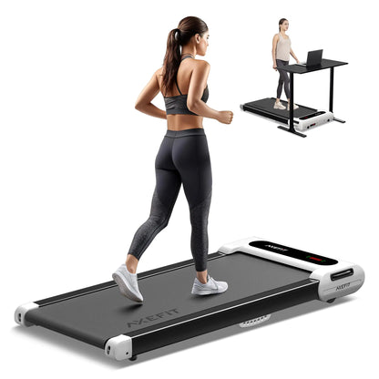 Portable Walking Pad Treadmill By Axefit - Remote Control LED Display - Walk or Jog Anywhere!