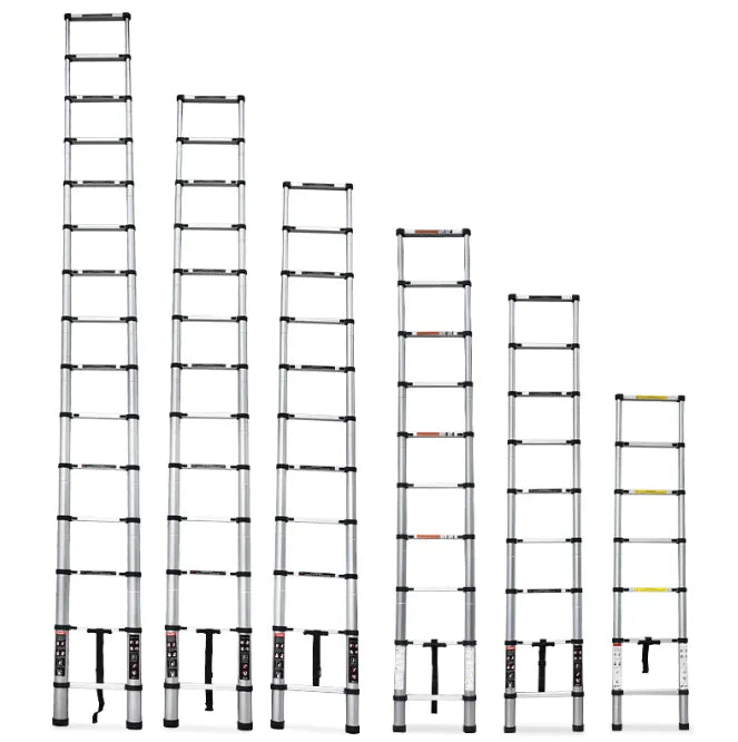 12.5 Ft Compact Extendable Aluminum Alloy Ladder - Lightweight & Durable