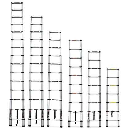 12.5 Ft Compact Extendable Aluminum Alloy Ladder - Lightweight & Durable