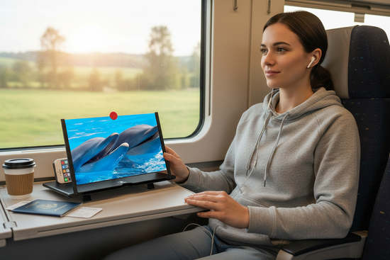 Cinema-On-The-Go Travel Use