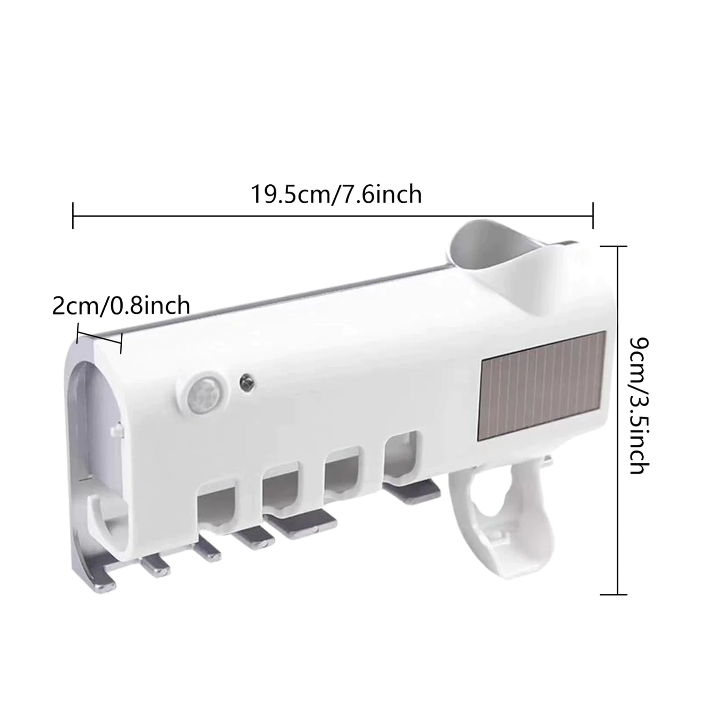 SaniDock - UV Light Sterilizer Toothbrush Holder Cleaner & Automatic Toothpaste Dispenser