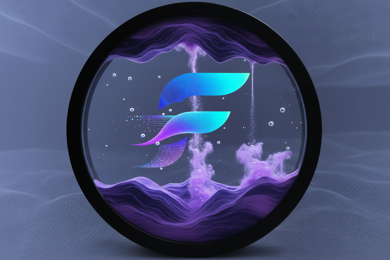 FluxHolo Sand Art - Purple Sand Close-Up