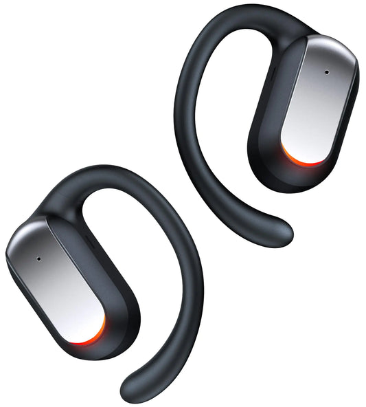 TAGRY Open Ear Headphones Bluetooth 5.4 Earbuds 48Hrs Playtime Wireless Ear Buds with Earhook Mic Stereo Sound Earphones with 16mm Speaker Air Conduction Earbud for Sport Fitness Workout Running Black