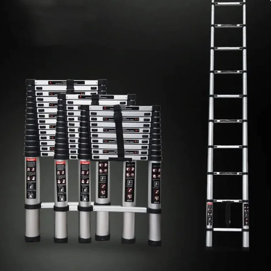 AlloyRise - Telescopic Aluminum Alloy Ladder -12.5 Ft
