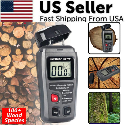 Digital LCD Moisture Meter Detector/Tester
